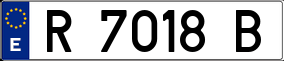 Trailer License Plate